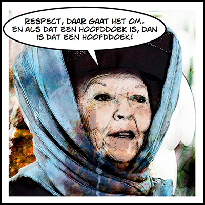 Heisa rond hoofddoek Beatrix