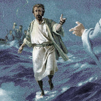 Jezus liep niet over het water