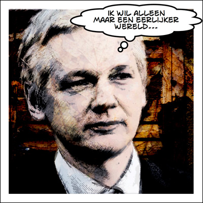 Julian Assange Julian Assange is door Interpol op de lijst van gezochte personen geplaatst