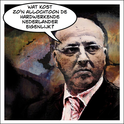 PVV-er Sietse Fritsma vraagt zich af wat een niet-westerse allochtoon kost en wat hij oplevert