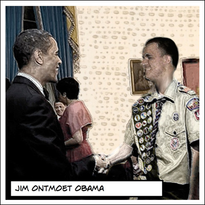 Jim ontmoet Obama
